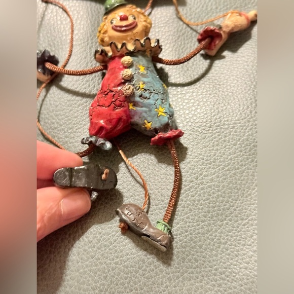Marionette Jester Clown Christmas Ornament Puppet Figure Holiday Vintage Decor - Picture 12 of 14